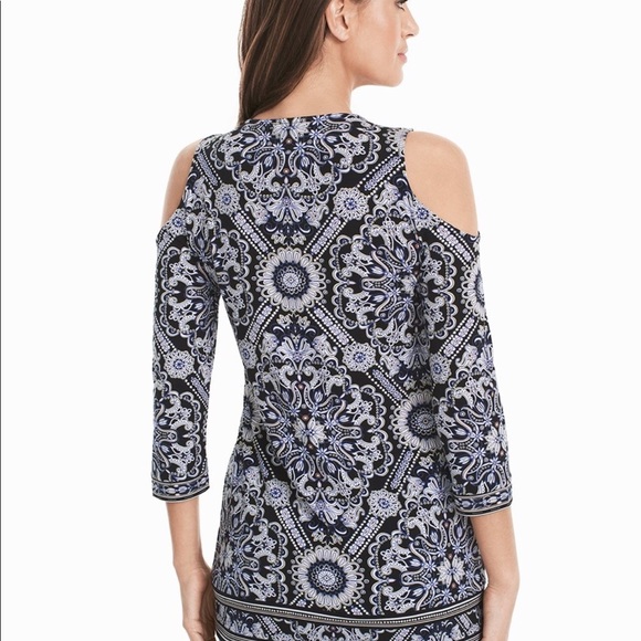 WHBM Cold Shoulder Tunic - Picture 2 of 5
